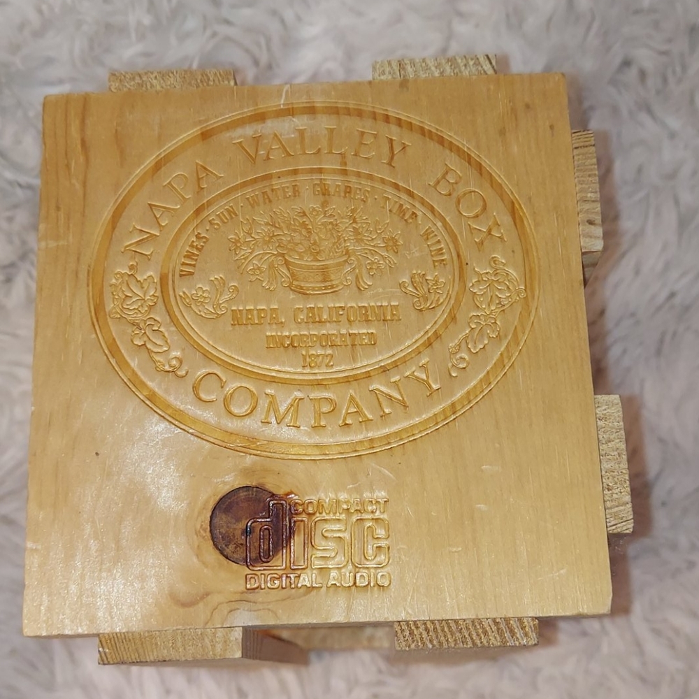 Napa Valley wooden CD box